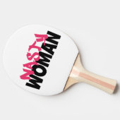 扱いにくい女性(アンチ切札) 卓球ラケット (横)