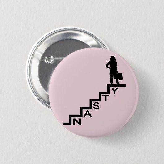 扱いにくい女性 缶バッジ (正面&裏面)