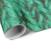 扱いにくい緑のセーターのニットの質 ラッピングペーパー (ロールコーナー)