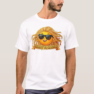 扱うには熱すぎる - 遊び心のある太陽のアート Tシャツ