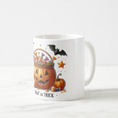 扱う、またはトリック コーヒーマグカップ (正面右)