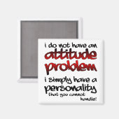 扱えない性格おもしろい冷蔵庫用マグネット マグネット (正面/裏面)