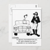 扶養家族として申告された役員 ポストカード (正面/裏面)