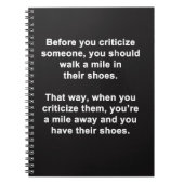 批判する前に ノートブック (正面)