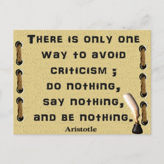 批判の回避 ポストカード (正面)