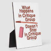 批判グループの出来事 フォトプラーク (側面)