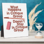 批判グループの出来事 フォトプラーク (側面)