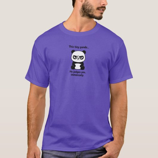 批判型パンダ Tシャツ (正面)
