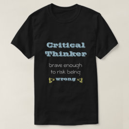 批判的な考え方 Tシャツ