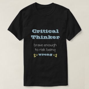 批判的な考え方 Tシャツ