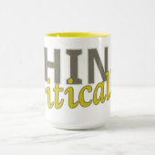 批判的にカスタマイズ可能なマグを考えて下さい マグカップ (中央)