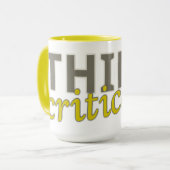 批判的にカスタマイズ可能なマグを考えて下さい マグカップ (正面左)