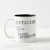 批判 ツートーンマグカップ (左)