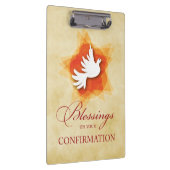 承認おめでとうのギフトカラーのパーソナライズ クリップボード (右)