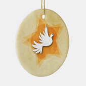 承認おめでとうのギフトカラーのパーソナライズ セラミックオーナメント (右)