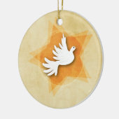 承認おめでとうのギフトカラーのパーソナライズ セラミックオーナメント (左)