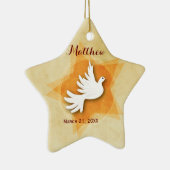 承認おめでとうのギフトカラーのパーソナライズ セラミックオーナメント (右)