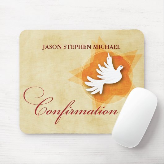 承認おめでとうのギフトカラーのパーソナライズ マウスパッド (マウス)