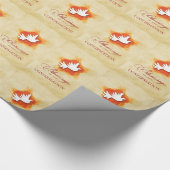 承認おめでとうのギフトカラーのパーソナライズ ラッピングペーパー (コーナー)