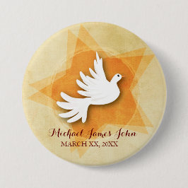 承認おめでとうのギフトカラーのパーソナライズ 缶バッジ