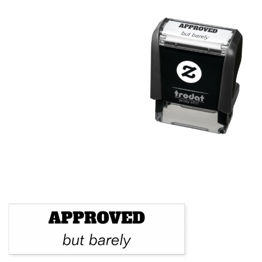 承認されたが、ほとんど セルフインキングスタンプ (インサイチュ)