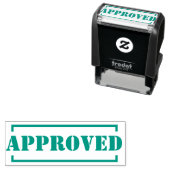 承認されたグリーンイパーソナライズされたンク セルフインキングスタンプ (インサイチュ)