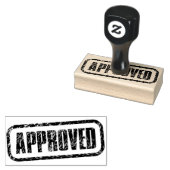承認されたビジネスタンプー ラバースタンプ (押印)