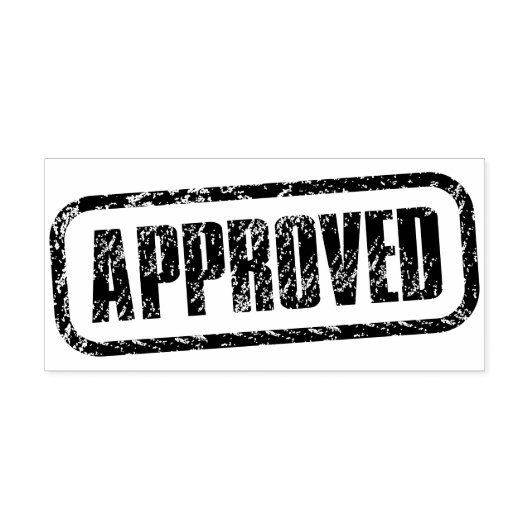 承認されたビジネスタンプー ラバースタンプ (インプリント)