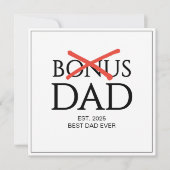 承認されたボーナ Dad 既成の父の日 カード (正面)