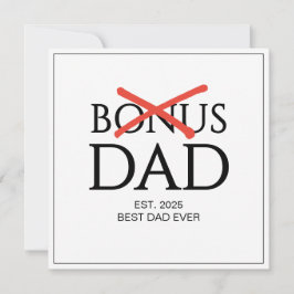 承認されたボーナ Dad 既成の父の日 カード