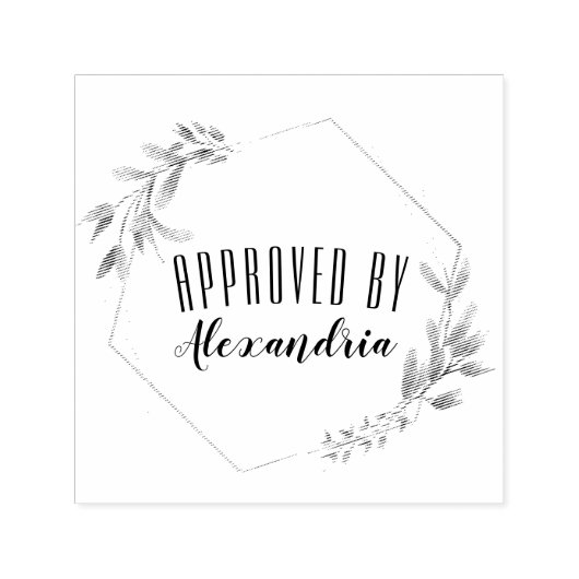 承認されたユーザー名の追加 セルフインキングスタンプ (デザイン)