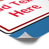 承認されたユーザー、追加文字、署名 ポスター (角)