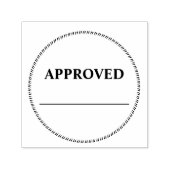承認されたラウンドシール承認のビジネスドキュメント セルフインキングスタンプ (デザイン)