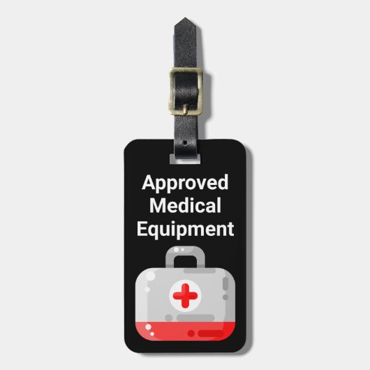 承認された医療機器の荷物タグ ラゲッジタグ (正面縦)