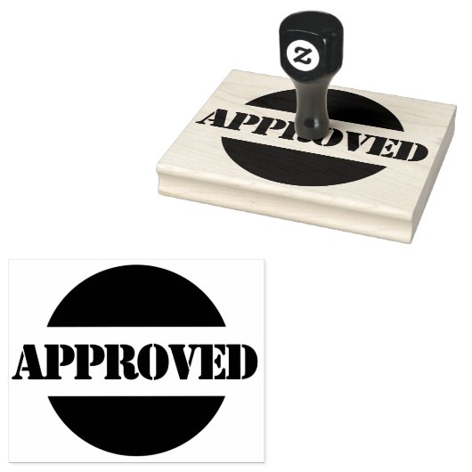 承認された大きな木製カスタムのゴムスタンプ ラバースタンプ (押印)