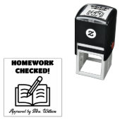承認された宿題の採点勇気付けられる先生 セルフインキングスタンプ (インサイチュ)