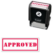 承認された赤い白の承認済み品質管理の合格 セルフインキングスタンプ (インサイチュ)