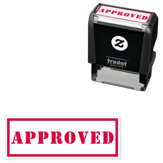 承認された赤い白の承認済み品質管理の合格 セルフインキングスタンプ (インサイチュ)