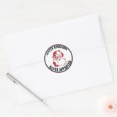 承認されるクリスマスのサンタの研修会サンタ ラウンドシール (封筒)