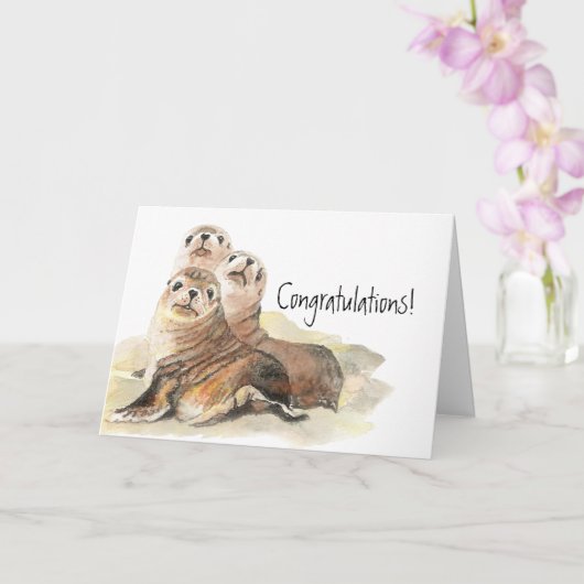 承認の印を押して祝う カード (蘭)