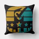 承認の星 – A モダン Perspective クッション (裏面)