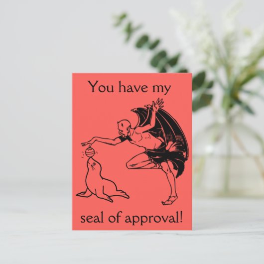 承認の証印 ポストカード (スタンド正面)