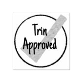 承認カスタム済み ラバースタンプ (インプリント)