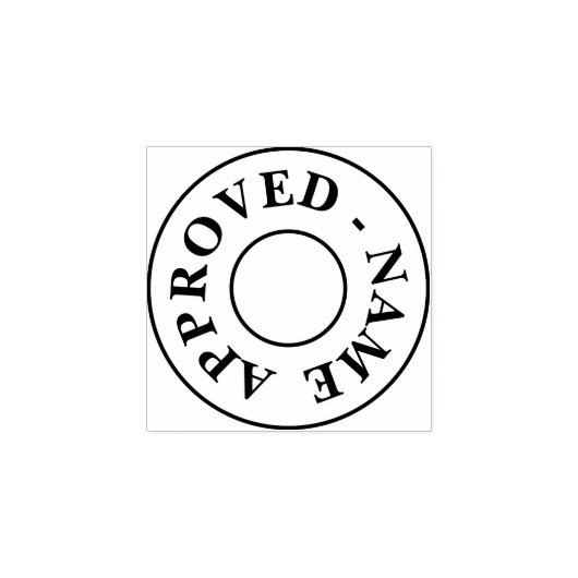 承認カスタム者 ラバースタンプ (インプリント)