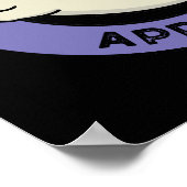 承認シールおもしろいプンダークBG ポスター (角)