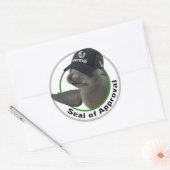 承認シールのシール ラウンドシール (封筒)