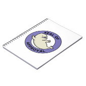 承認シールパおもしろいンの封印 ノートブック (左側)