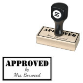 承認名前をカスタムする ラバースタンプ (押印)