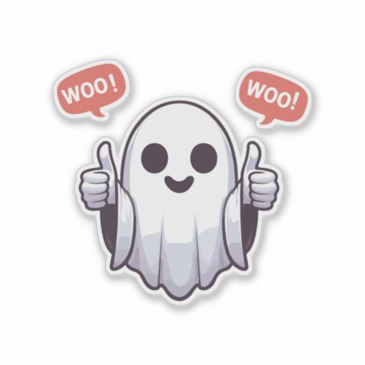 承認幽霊 シール (正面)