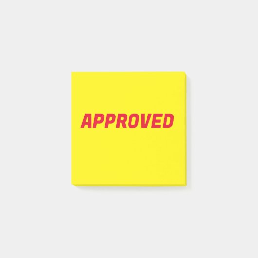 承認済み ポストイット (正面)